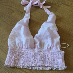 LF seersucker crop top